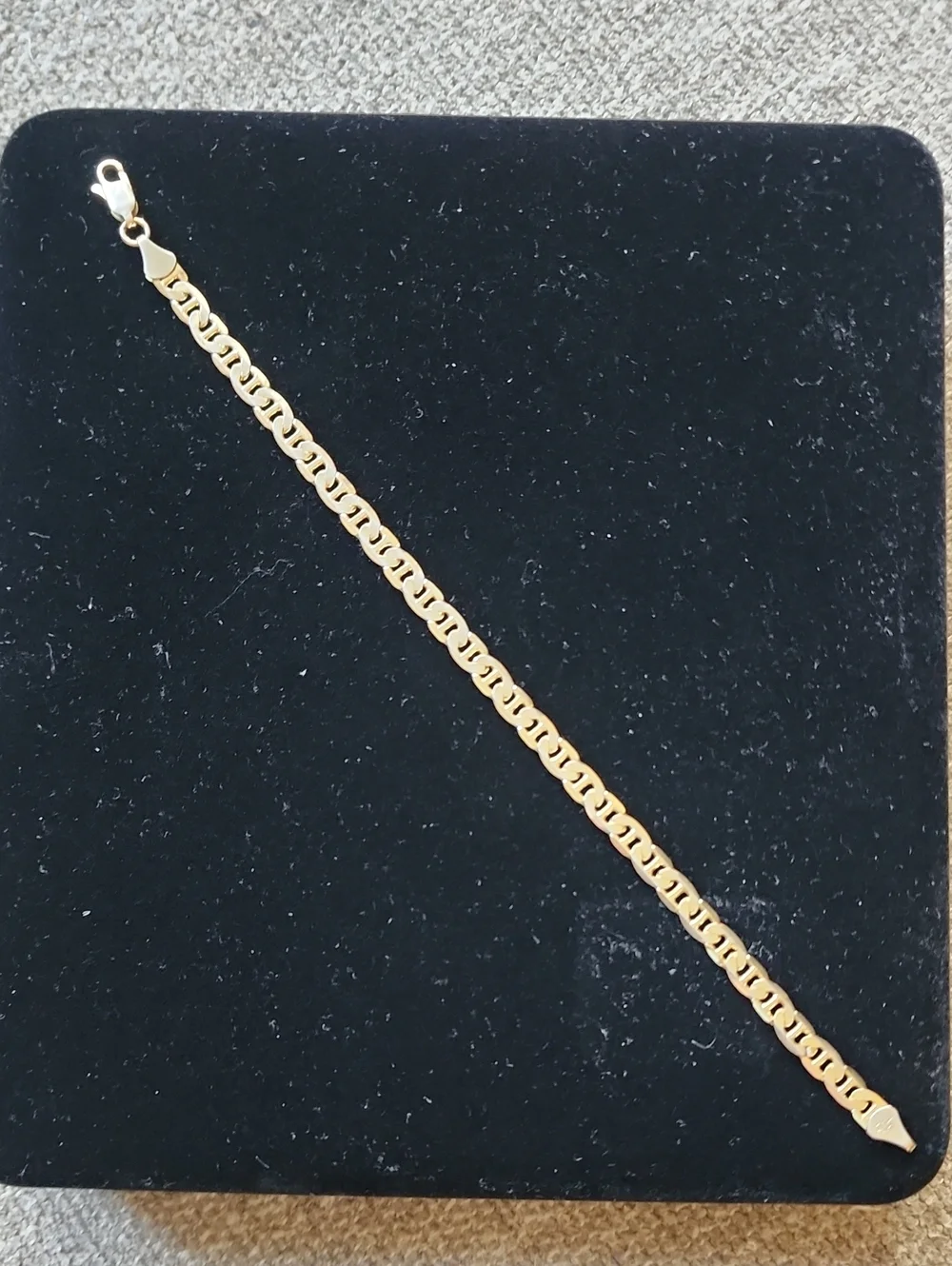 14K Yellow Gold 7.87g Geometric Link Bracelet Unisex